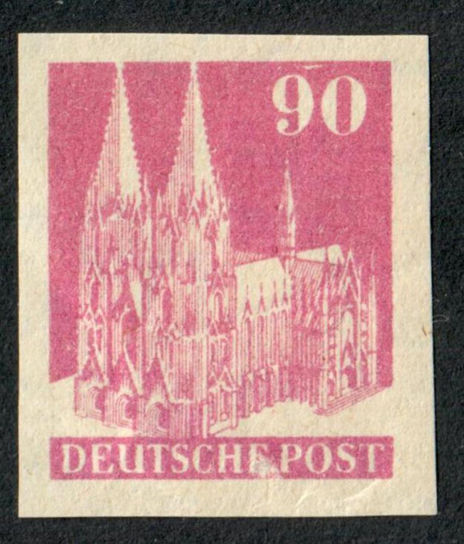 ALLIED OCCUPATION of GERMANY British and American Zones 1948 Definitive 90pf Bright Mauve. Unlisted. Imperforate. - 76068 - UHM image 0