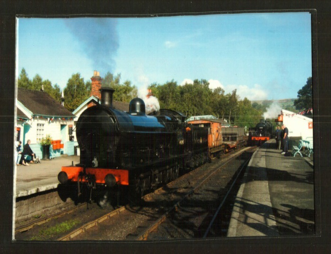 Modern Coloured Postcard of Class G2a #49395 at Grosmont Station. - 440032 - Postcard image 0