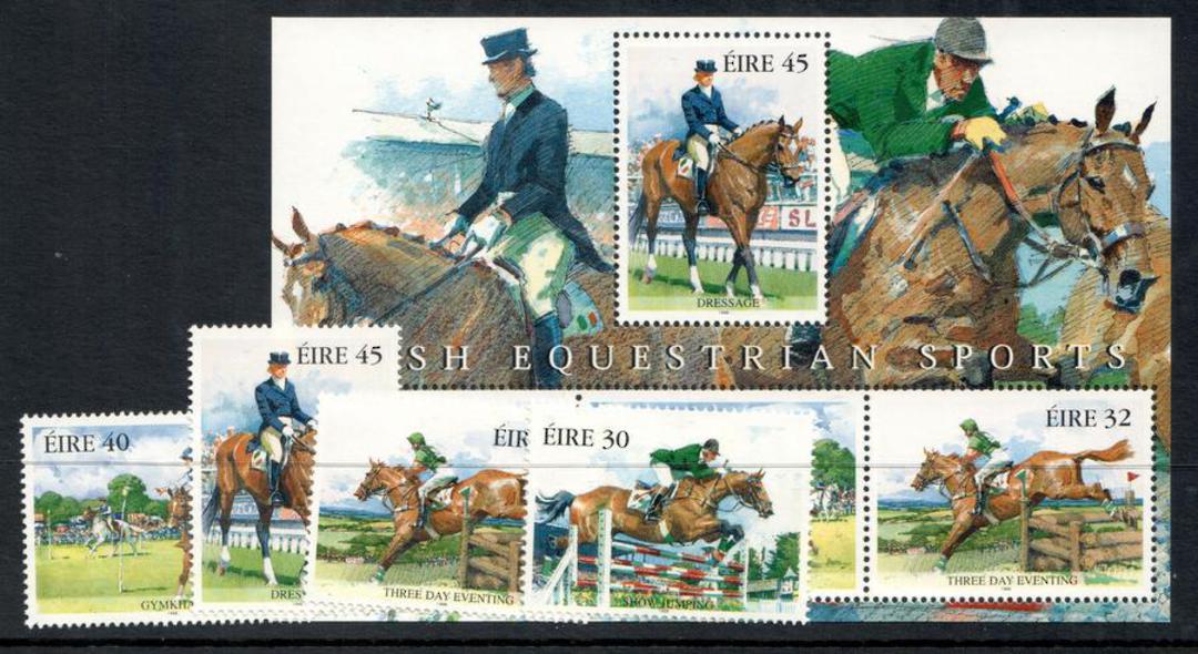 IRELAND 1998 Horses. Set of 4 and miniature sheet. - 53122 - UHM image 0