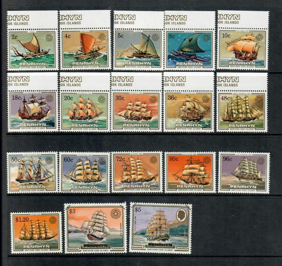 PENRHYN 1984 Ships Second series. Short set to the $5.00. - 50850 - UHM image 0