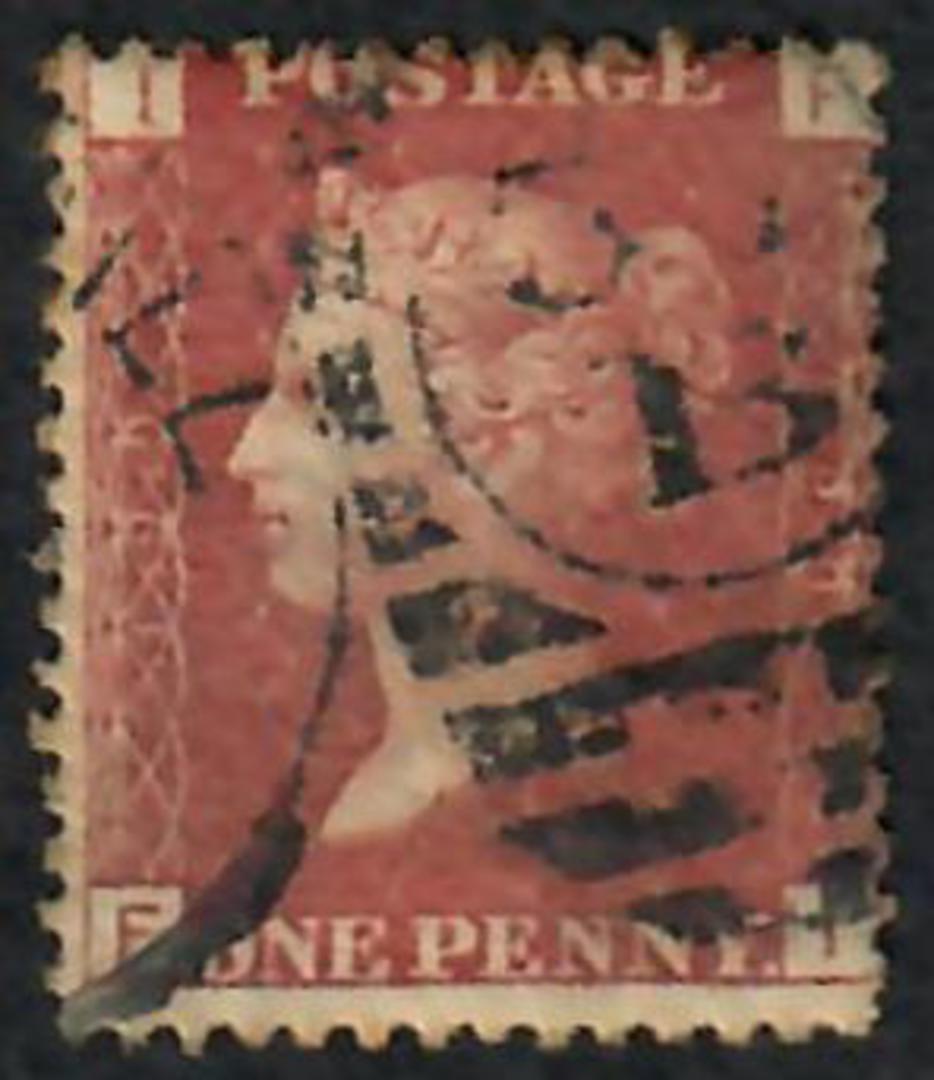 GREAT BRITAIN 1858 1d Red Plate 199 Letters IFFI. - 70199 - Used image 0