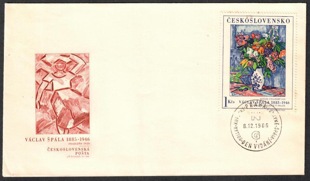 CZECHOSLOVAKIA 1966 Art. First series. Set of 5 on first day cover. - 131353 - FDC image 1