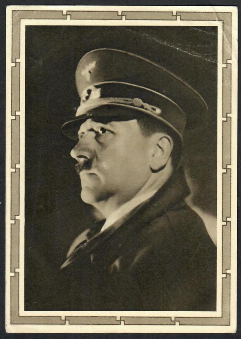 GERMANY 1939 Postcard of Hitler sent to Frau Rothschild 83 Grant Road Wellington. Postmarked 20/4/39. - 26054 - PostalHist image 0