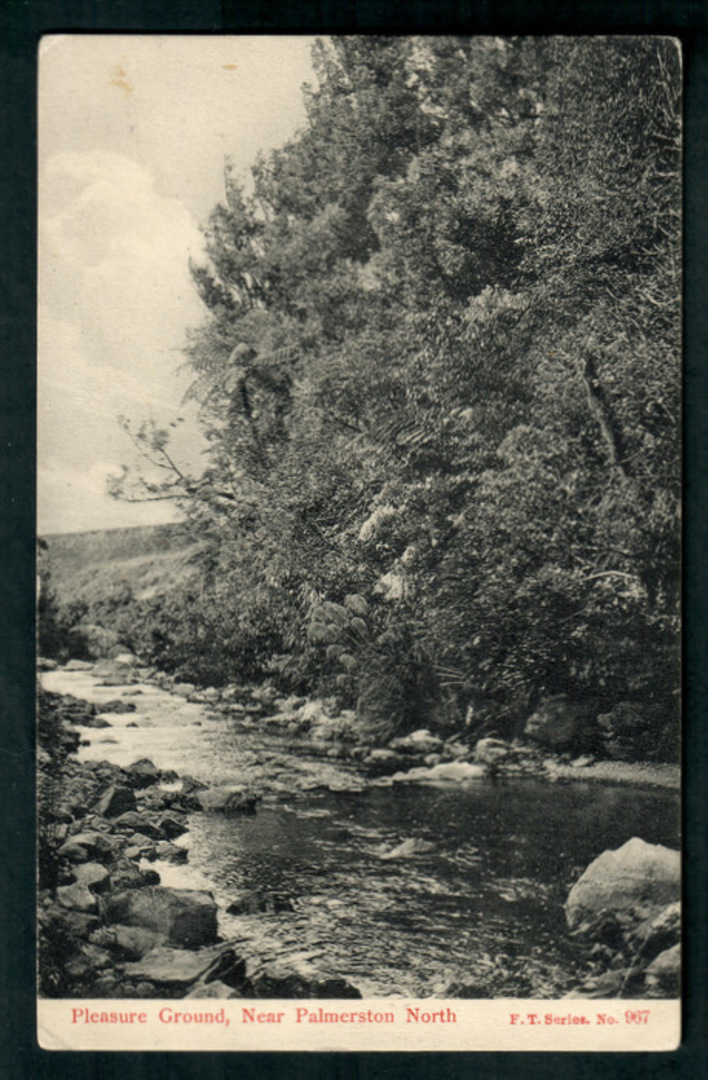 Postcard of Pleasant Stream near Palmerston North. - 47215 - Postcard image 0