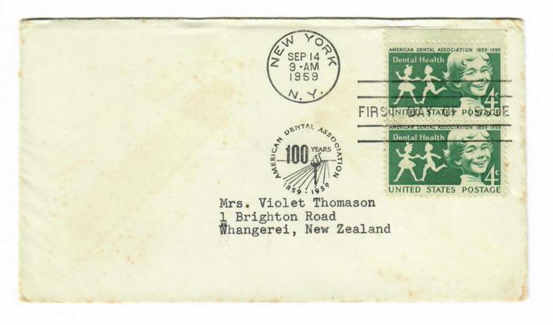 USA 1959 American Dental Association on first day cover. - 31169 - FDC image 0