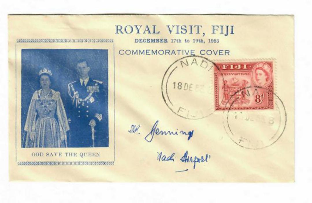 FIJI 1953 Royal Visit on illustrated first day cover. - 32148 - FDC image 0