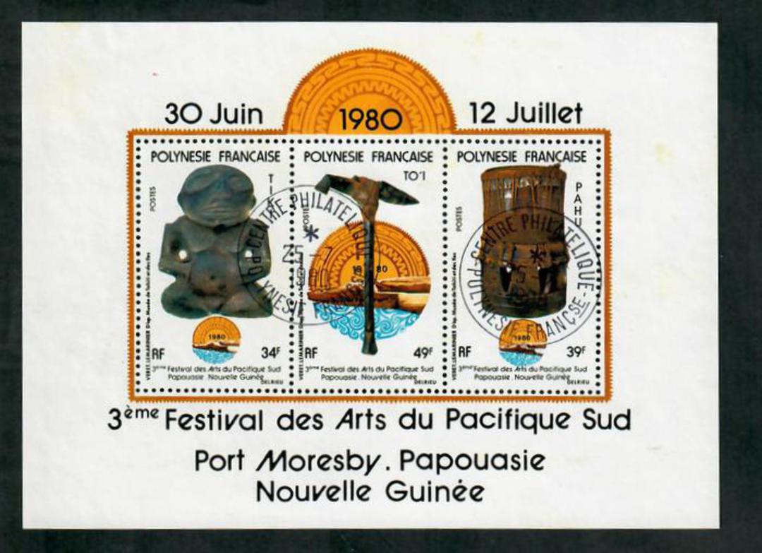 FRENCH POLYNESIA 1980 South Pacific Arts Festival. Miniature sheet. - 50942 - VFU image 0