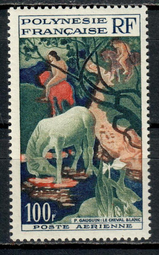 FRENCH POLYNESIA 1958 Definitive 100fr Multicoloured. Very lightly hinged. - 75334 - LHM image 0