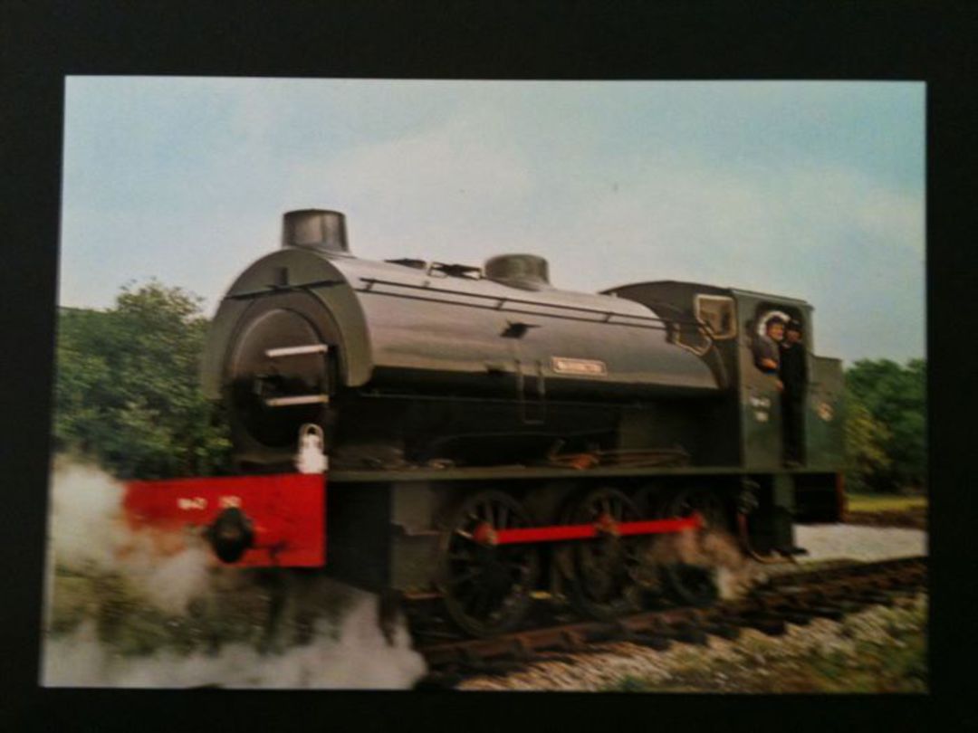 Modern Coloured Postcard of RSH 0-6-0 Saddle Tank #150 Warrington. - 440056 - Postcard image 0
