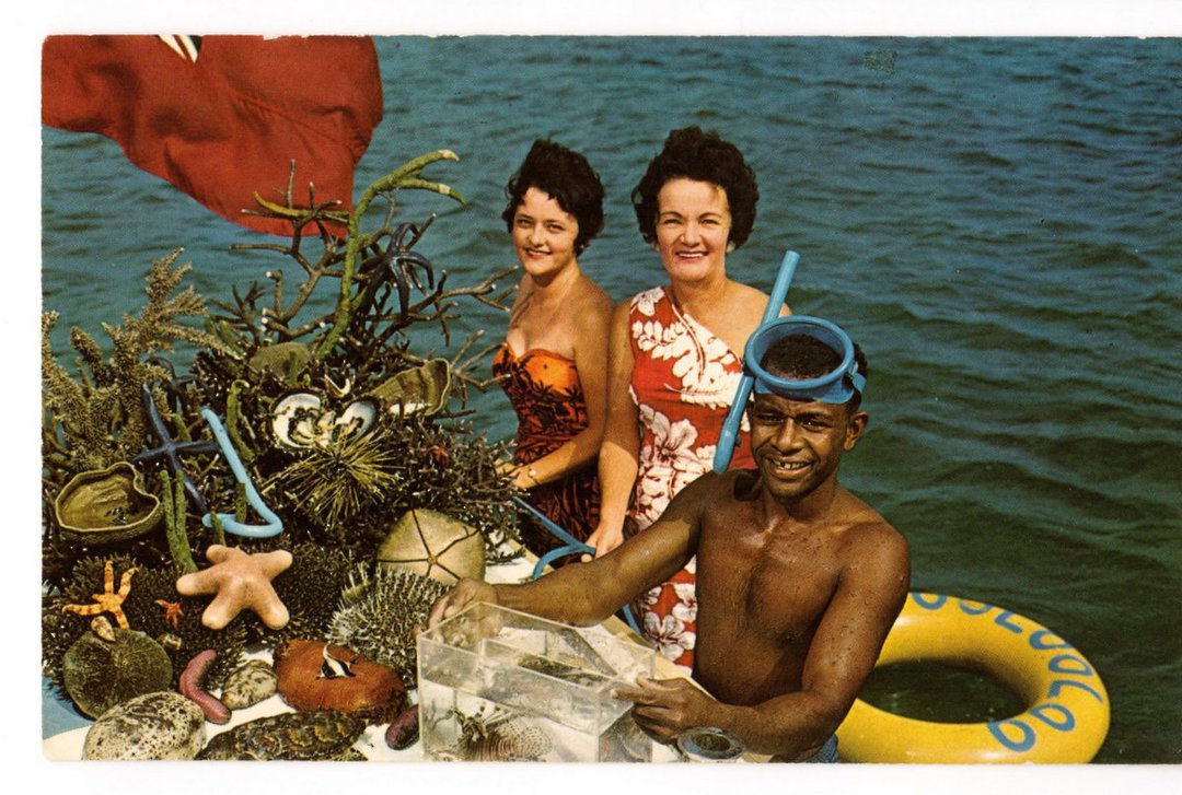FIJI Coloured advertising postcard for the Oolooloo Cruise. - 44734 - Postcard image 0