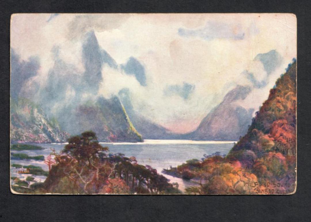 Coloured Postcard of Mitre Peak. - 49851 - Postcard image 0