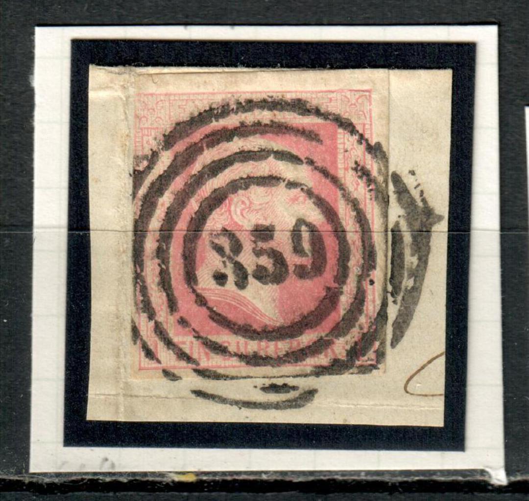 PRUSSIA 1857 Definitive 1sgr Rose. Postmark 359. From the collection of H Pies-Lintz. - 76970 - Used image 0