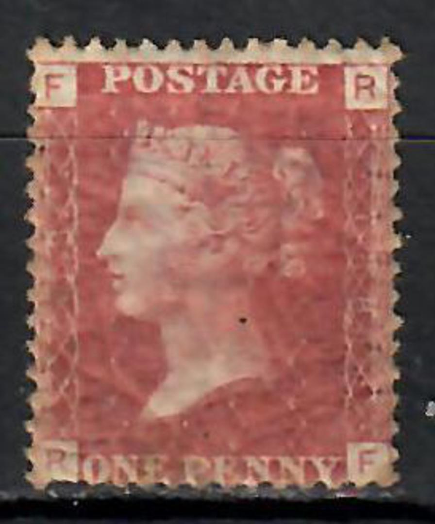 GREAT BRITAIN 1858 1d Red. Plate 158. Letters FRRF. Centered south. Gum cracking but still okay. - 74452 - Mint image 0