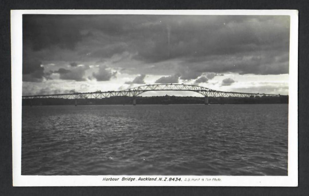 Real Photograph of Auckland Harbour Bridge. - 45466 - Postcard image 0