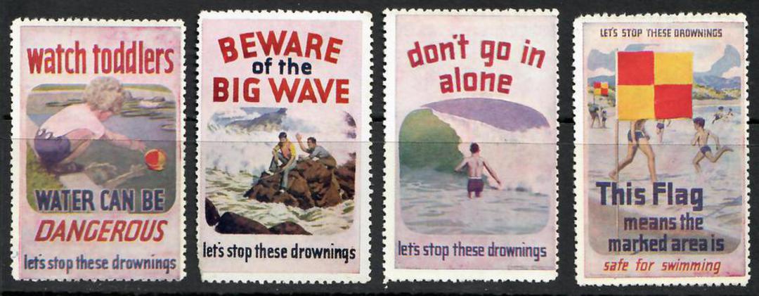 NEW ZEALAND 1955 Stop Drowning. Set of 10. - 25680 - Cinderellas image 0