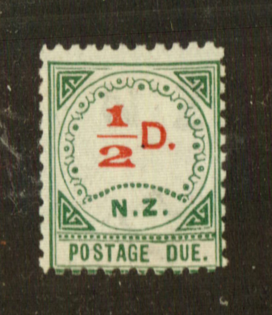 NEW ZEALAND 1899 Postage Due ½d Red and Green. - 75276 - UHM image 0