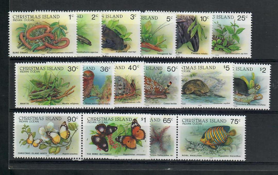 CHRISTMAS ISLAND 1987 Wildlife. Set of 16 from the sheetlet. (Refer SG). - 21719 - UHM image 0