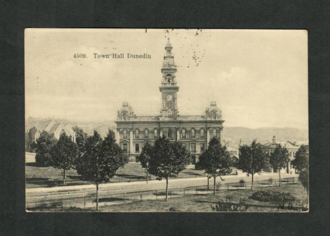 Early Undivided Postcard by Muir & Moodie of Town Hall Dunedin. See 249110. - 249111 - Postcard image 0