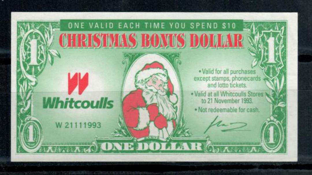 NEW ZEALAND Christmas Bonus Voucher issued by Whitcoulls Limited. - 21276 - Cinderellas image 0