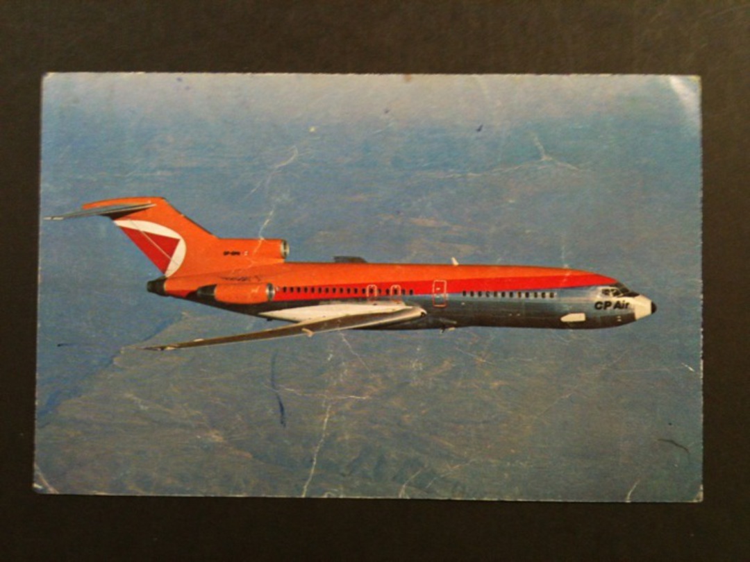 Coloured postcard of CP Air Boeing 727. - 41005 - Postcard image 0