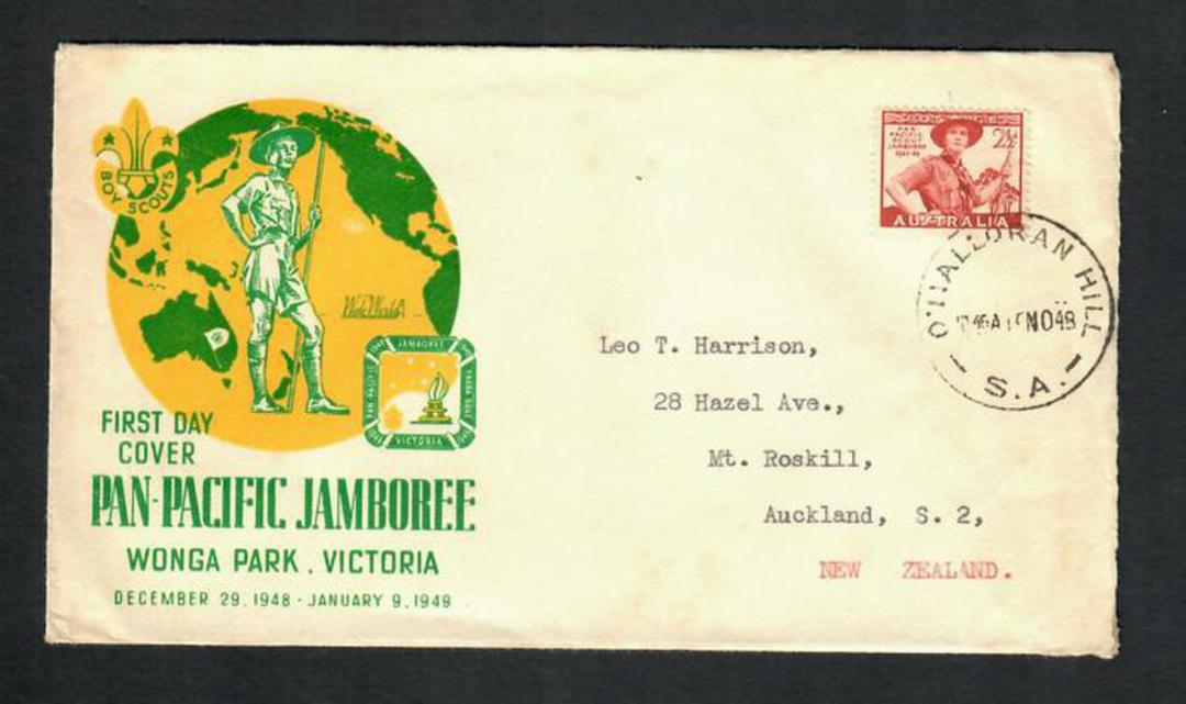 AUSTRALIA 1949 Scout Jamboree on first day cover. - 32236 - FDC image 0