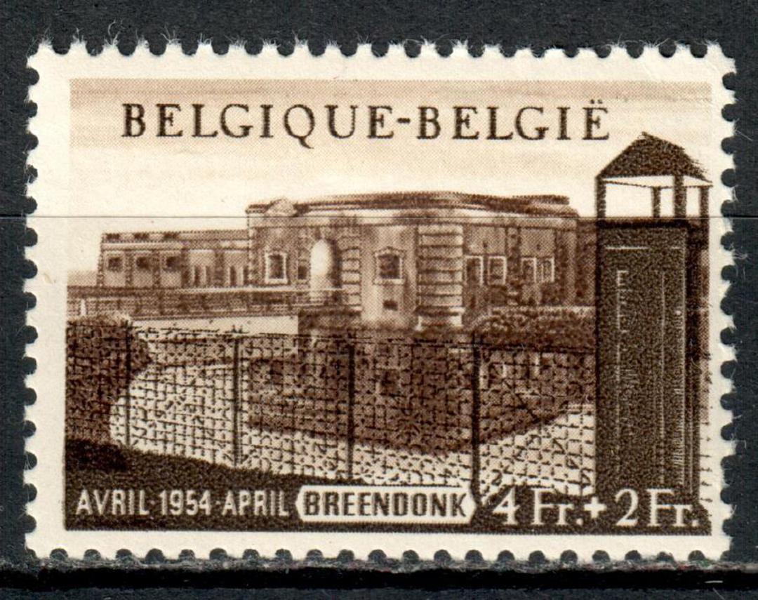 BELGIUM 1954 Political Prisoners Monument Fund 4fr+2fr Sepia. - 7344 - LHM image 0