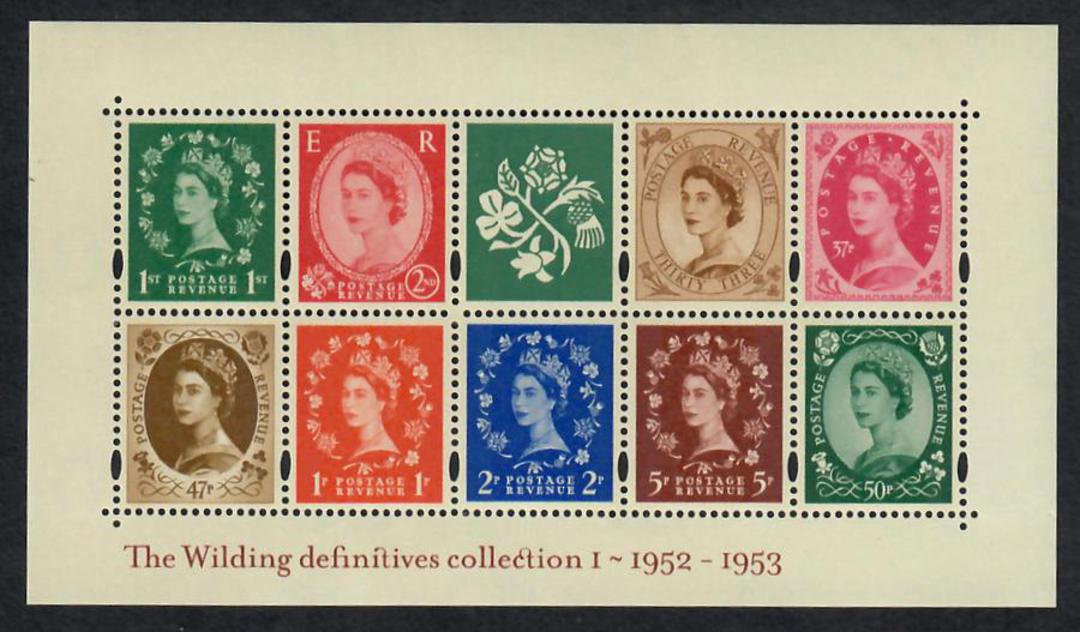 GREAT BRITAIN 2002 50th Anniversary of the Wilding Definitives. First series. Miniature sheet. - 52997 - UHM image 0