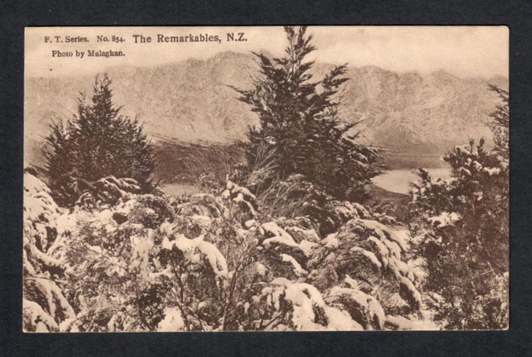 Postcard by Malaghan of The Remarkables. - 49494 - Postcard image 0
