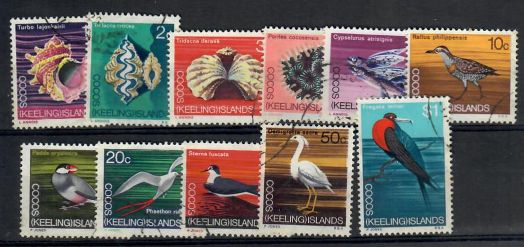 COCOS (KEELING) ISLANDS 1969 Definitives. Set of 12. - 21985 - VFU image 0