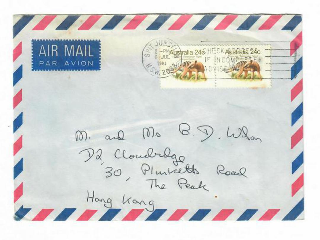 AUSTRALIA 1981 Airmail Letter to Hong Kong. - 32012 - PostalHist image 0