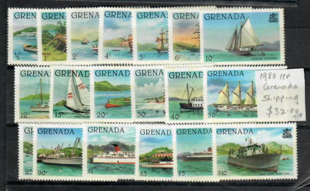 GRENADA 1980 Shipping. Set of 19. - 21657 - UHM image 0