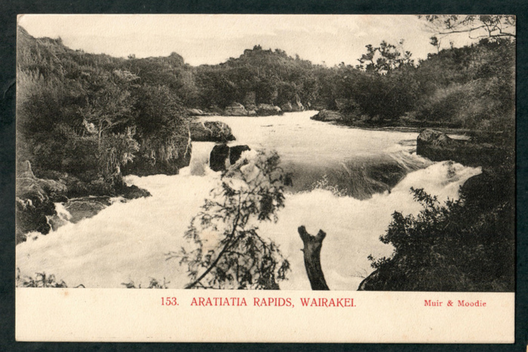 Early Undivided Postcard by Muir & Moodie of  Aratiatia Rapids. - 46749 - Postcard image 0