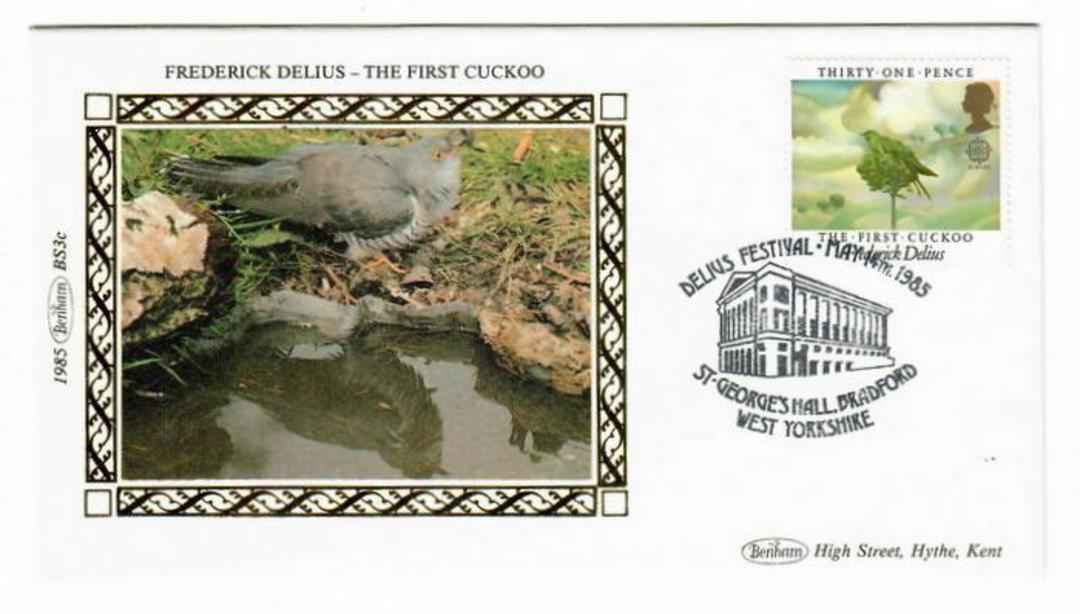 GREAT BRITAIN 1985 Special Postmark.Delius Festival. Silk cover. - 30324 - Postmark image 0