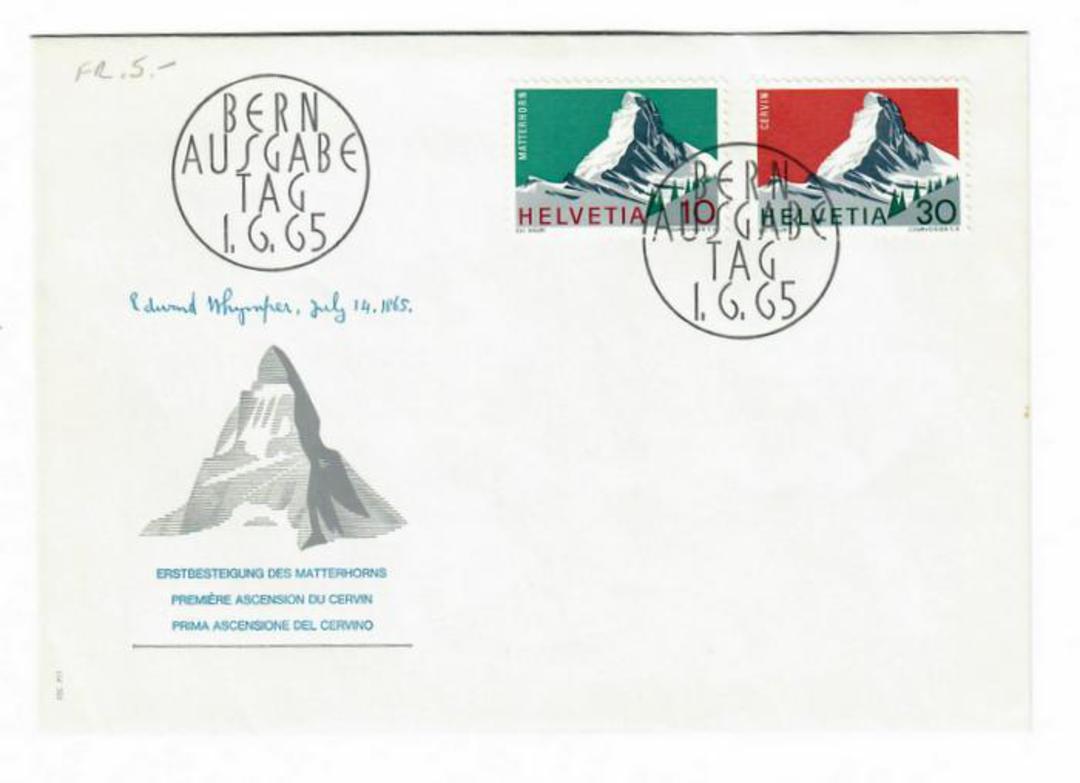 SWITZERLAND 1965 Mobile Post Office. Set of 2 on first day cover. - 30412 - FDC image 0