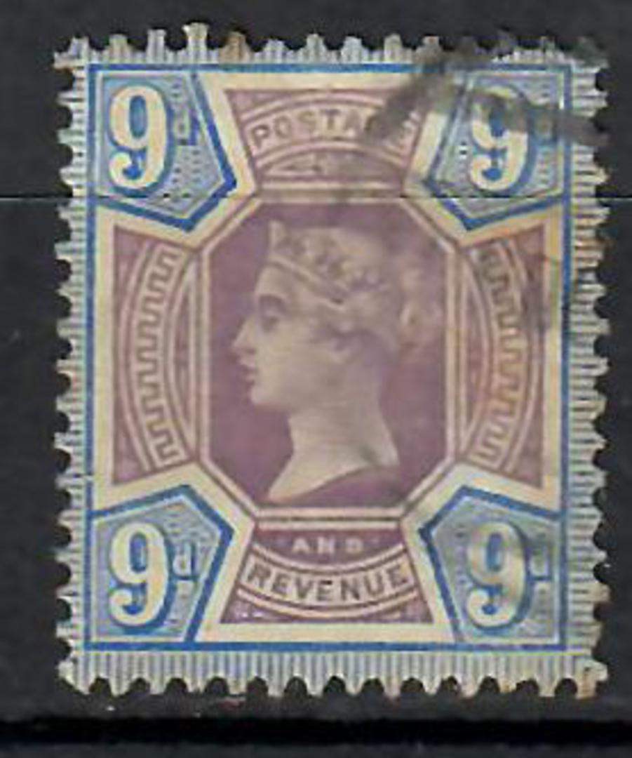 GREAT BRITAIN 1887 9d Dull Purple & Blue. Light cds. - 70625 - FU image 0