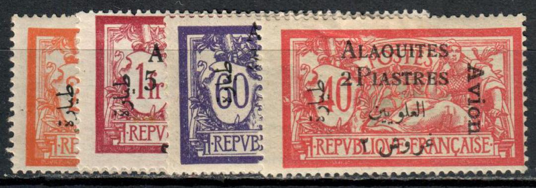 ALAOUITES 1925 Air. Stamps of France surchrged. Set of 4. - 11012 - Mint image 0