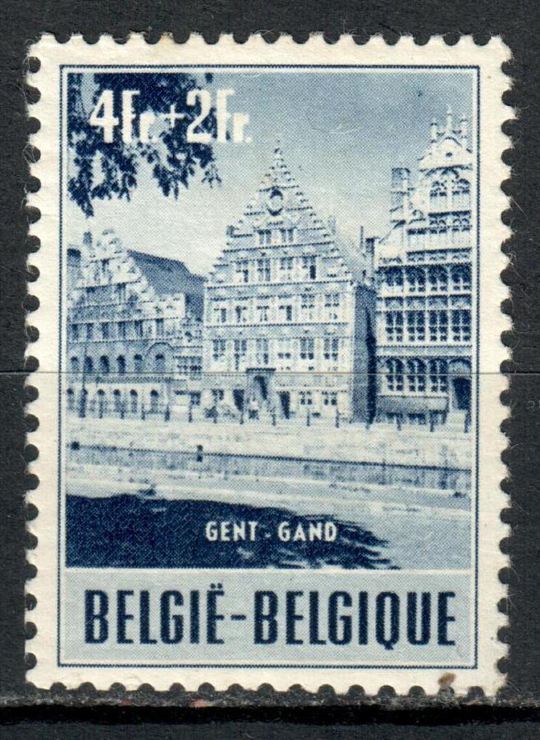 BELGIUM 1953 Tourist Publicity 4fr+2fr Deep Blue. Very lightly hinged. - 99532 - LHM image 0