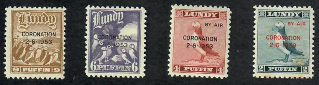 LUNDY 1953 Coronation. Set of 7. - 70262 - Mint image 0