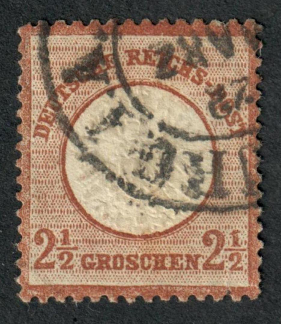 GERMANY 1872 Thaler Currency Large Shield Definitive 2½gr Lilac-Brown. - 76029 - UHM image 0