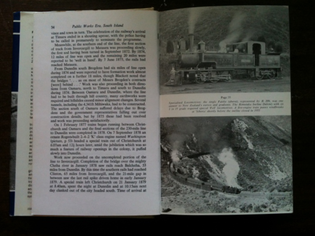 RAILWAYS OF NEW ZEALAND By David B Leitch.  This book traces the history of the development of railways in New Zealand, from the image 4