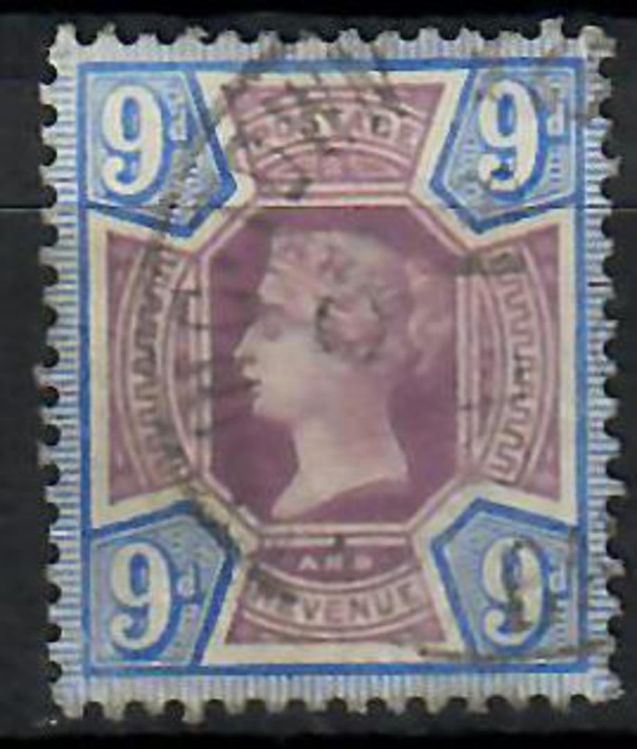 GREAT BRITAIN 1887 Victoria 1st Definitive 9d Dull Purple & Blue. Well centred and lightly cancelled. - 70375 - FU image 0
