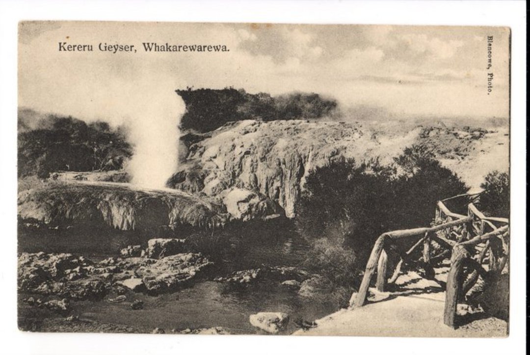 Postcard by Blencowe of Kereru Geyser Whakarewarewa. - 46170 - Postcard image 0