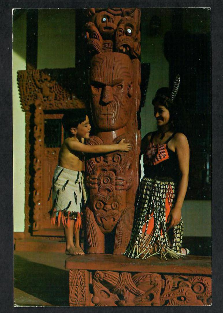 Modern Coloured Postcard by Gladys Goodall of young Maori mother and son at Ohinemutu. - 444100 - Postcard image 0
