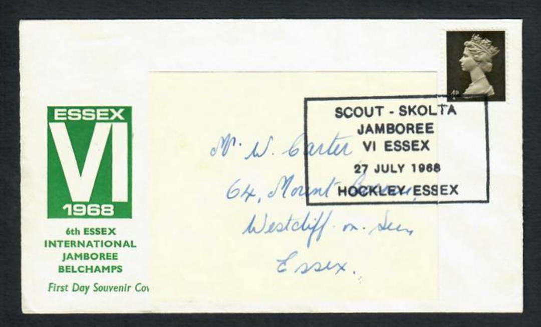 GREAT BRITAIN 1968 6th Essex International Jamboree Belchamps. Special Postmark on Special Cover. - 30663 - PostalHist image 0