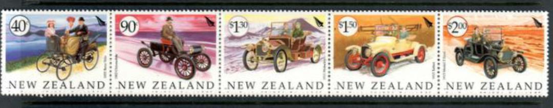 NEW ZEALAND 2003 Veteran Vehicles. Strip of 5. - 50516 - UHM image 0