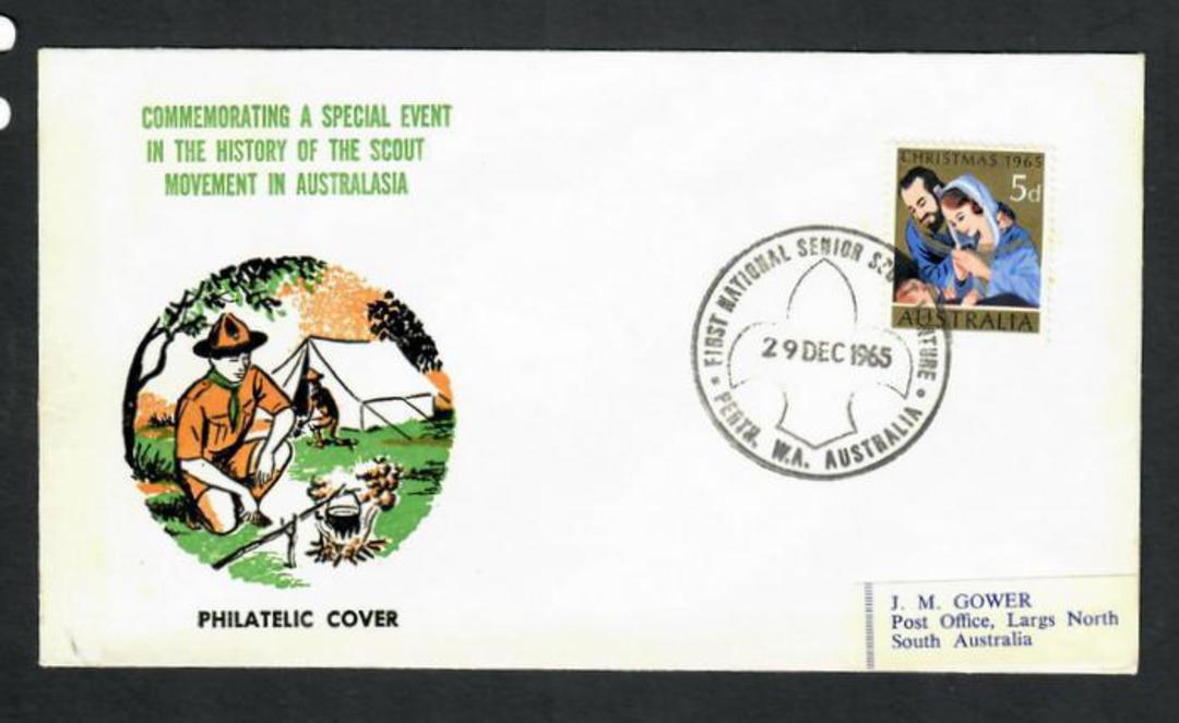 AUSTRALIA 1965 First National Senior Scout Venture Perth. Special Postmark on Special Cover. - 32257 - PostalHist image 0
