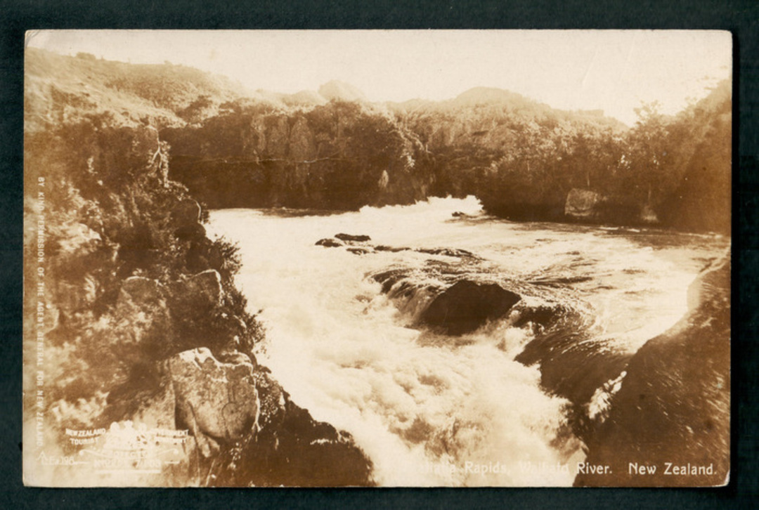 Real Photograph of Aratiatia Rapids. - 46711 - Postcard image 0