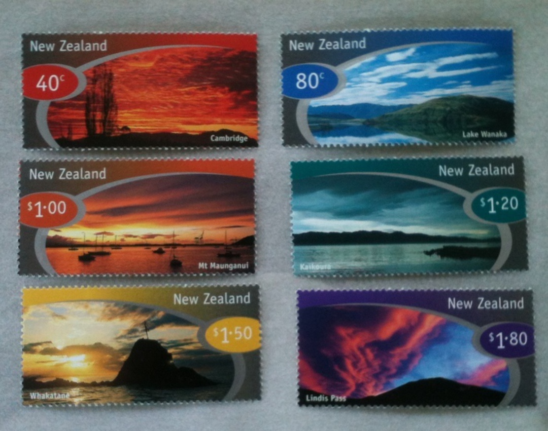 NEW ZEALAND 1998 Scenic Skies. Set of 6. - 1495 - UHM image 0