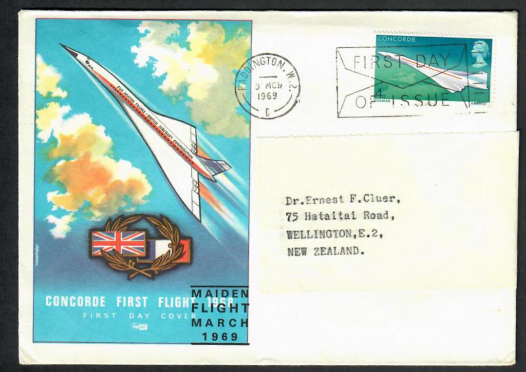 GREAT BRITAIN 1969 First Flight of the Concord on illustrated first day cover. - 530102 - FDC image 0