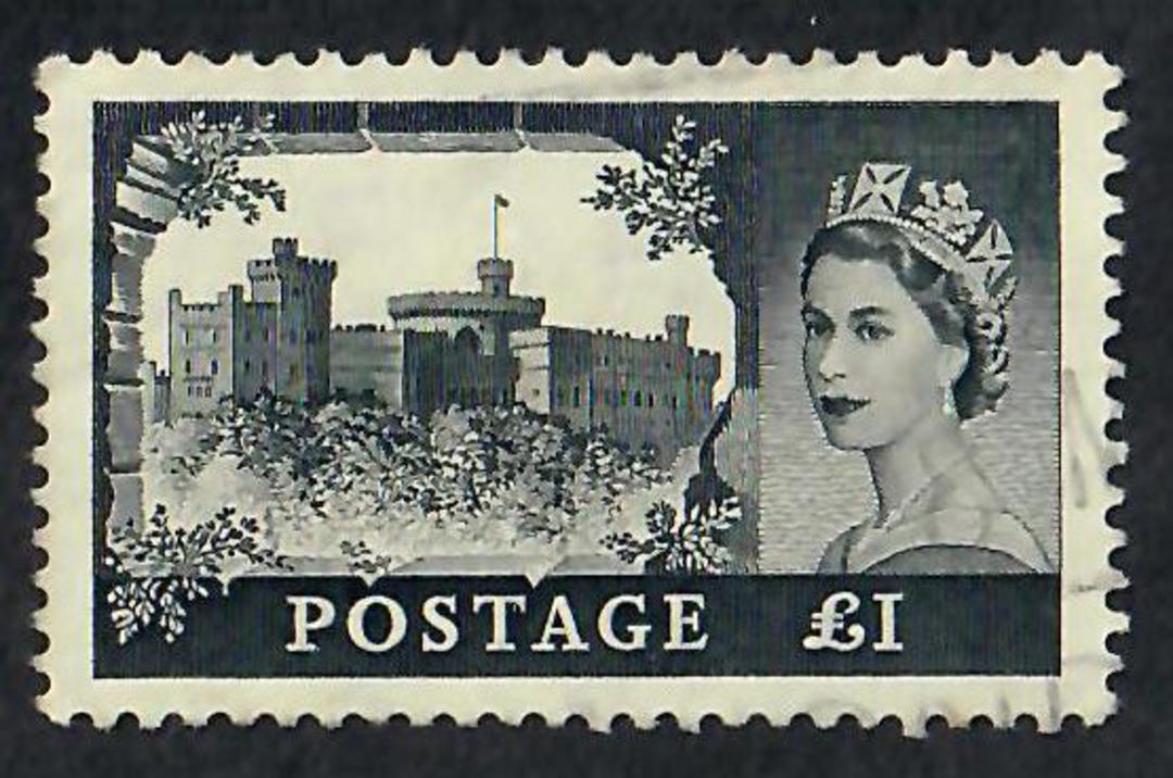 GREAT BRITAIN 1955 Elizabeth 2nd Definitives High Value Castles. De La Rue printing. - 70010 - Used image 3